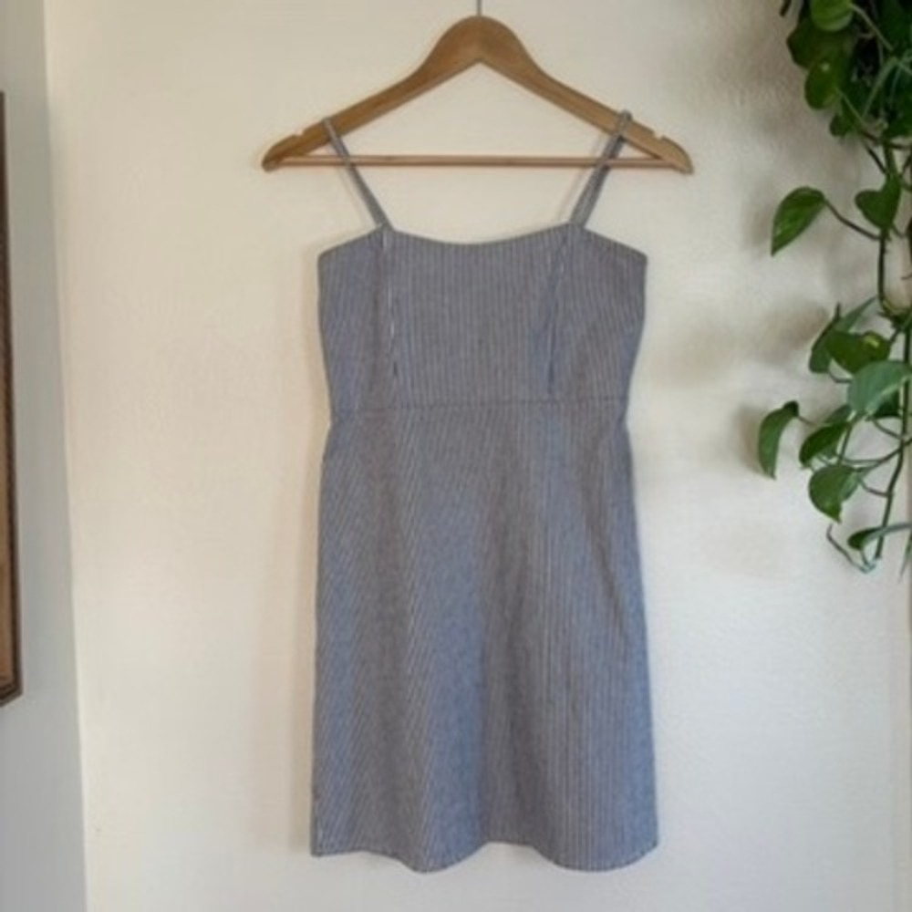 Brandy melville blue striped mini dress one size/XS/S spaghetti straps